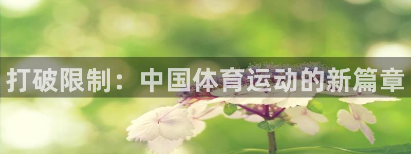 千亿国际官方正版app官方：打破限制：中国体育运动的新篇章